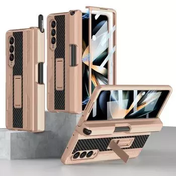 Прочный защитный чехол из закаленного стекла для всего корпуса Samsung Galaxy Z Fold 4 5G Fold3 Fold 3 Fold4 Zfold4 Zfold3 Armor Cover for Samsung Z Fold 4&no pen