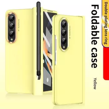 Прочный защитный чехол из закаленного стекла для Samsung Galaxy Z Fold4 Fold 4 5g S, чехол-держатель для ручек для Samsung Z Fold4, чехлы for Samsung Z Fold 4 чистый