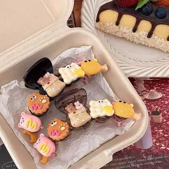 Прочный зажим-коготь, удобные аксессуары для волос, модный зажим-акула для вечеринки чёрный