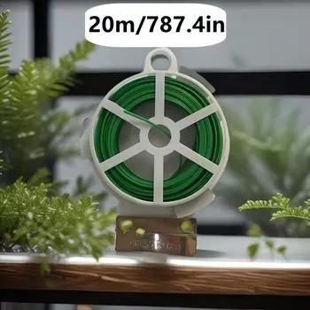 Прочный зеленый садовый кабель 200 м/7874 дюйма - Универсальный пластиковый и железный держатель для растений для плетистых роз и лиан, включая инструменты для обрезки