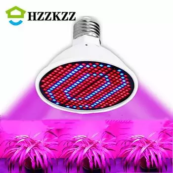 Продается лампа для роста растений, красный и синий, полный спектр, для внутреннего выращивания растений, многофункциональные бусины E27 2835 для фотосинтеза 80LEDs-220V