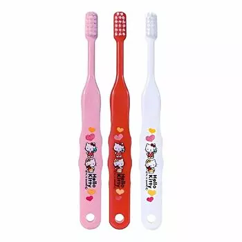 продается в стоматологической клинике Ci 502 зубные щетки Sanrio Hello Kitty x 12 Для младенцев и учеников младших классов начальной школы [Продукция клиник] (нормальный)