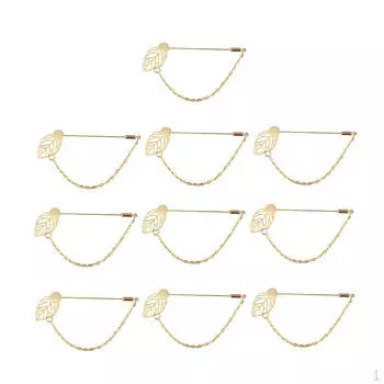 Продано 10 шт., клей на брошь-цветок, булавка своими руками золотой