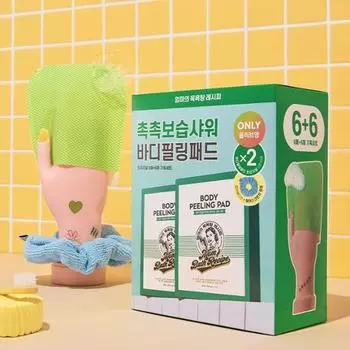 [Продано 4,5 миллиона единиц] Mom s Bath Recipe Body Peeling Pad Original 6+6 Special Set, корейский уход за телом Original 6+6