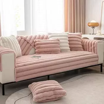 Продаю плюшевый коврик для дивана с рисунком кошки, кролика, мягкий, зимний, утолщенный, теплый, чехол для дивана, новый теплый, плюшевый чехол, полотенце 70x70cm