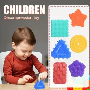 Продажа детских декомпрессионных игрушек, сенсорных игрушек, мягких силиконовых сенсорных игрушек One Size