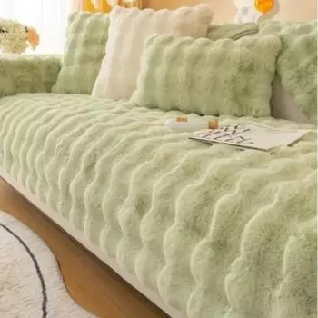 Продажа плюшевого диванного коврика, зимней утолщенной плюшевой подушки с противоскользящей подушкой, однотонного чехла для дивана, тканевого чехла для полотенец 70*70cm