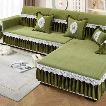 Продажа шениллового диванного коврика Four Seasons Universal Luxury Sofa Cover New Sofa Cover, нескользящая диванная подушка 76X70cm