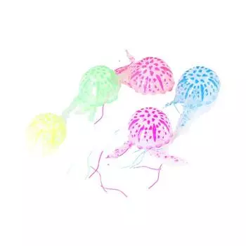 Продажа светящегося эффекта, светящиеся медузы, яркие медузы, искусственные медузы, украшения для аквариума розовый