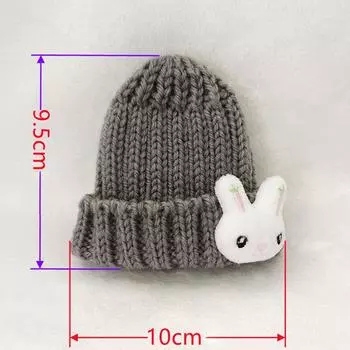 Продажа только одежды, за исключением кукол. Милая одежда для мини-кукол. Шерстяная шапка. Аксессуары. 15 см. Одежда для кукол Labubu Blind Box. красный