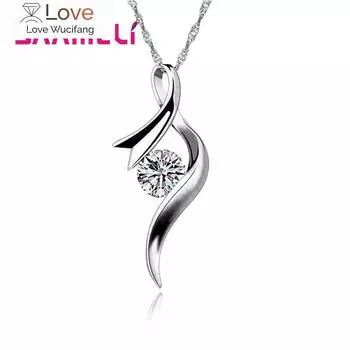 Продажа Женщин Дешево Ожерелье Подвеска 925 Стерлингового Серебра Свадебные/Помолвочные Ювелирные Изделия Аксессуар 45cm