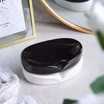 Продлить срок службы мыла Однотонная мыльница Хранить мыльные бруски Сухая сушилка для мыла Кухня темно-зеленого