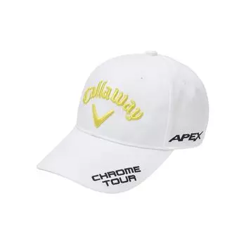 Продолжая стандартную кепку TOUR TW CAP Golf x Yellow FR [Callaway] мужская JM/шляпа 24SS_1032_White
