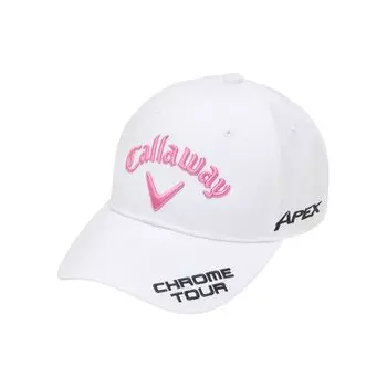 Продолжая стандартную кепку TOUR TW CAP WM Golf x Pink FR [Callaway] Женская JM/Шляпа 25SS_1033_Белый