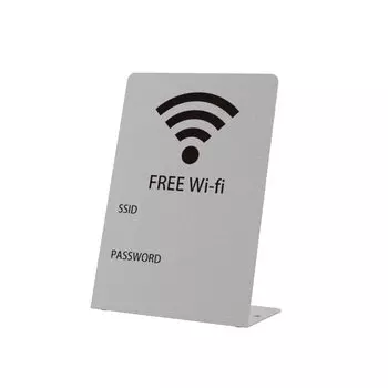 Продукция Toyoda Бесплатно Бесплатная информация Настольная табличка SSID Сталь Серебряный Wi-Fi Wi-Fi Wi-Fi SPT-W