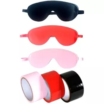 продукт 3 цвета Бинт для связывания 2 штуки набор масок для глаз SM SM набор Ограничения Статическое электричество Длина 10 м Ограничительная лента SM лента Тренировка SM игра Ноги