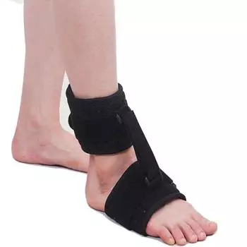 Продукт красоты для ног Варус Подошвенная фасция Ночная шина Ортез для переломов лодыжки и стопы Украсьте осанку стопы чёрный