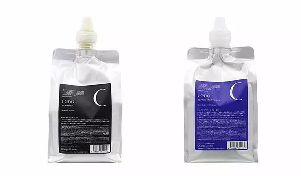 продукт Orange Cosmetics Seno Hematine Shampoo Hr 1000ml Refill Repair Treatment DR 1000g Refill Set No-brand &