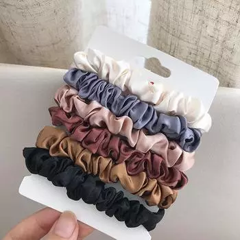 Продвинутые аксессуары для волос Элегантная атласная резинка для волос Минималистичная резинка для волос из искусственного шелка Высококачественная резинка-веревка для волос Мода