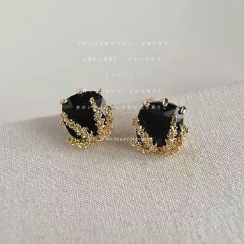 Продвинутые ощущения модные универсальные квадратные геометрические серьги-кольца из пшеницы для женщин 1 pair