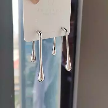 Продвинутый Чувство Холодный Ветер Личность Дизайн Преувеличенные Серьги Лето Универсальный Темперамент Серьги Модная Девушка