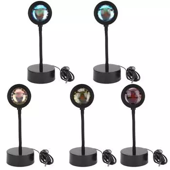 Проекционная лампа с вращением на 180 градусов, регулируемый светодиодный проектор для спальни, гостиной 3#