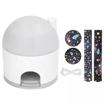 Проекционная лампа со звездами, инновационный ночник у кровати, романтическая лампа для детской спальни белый