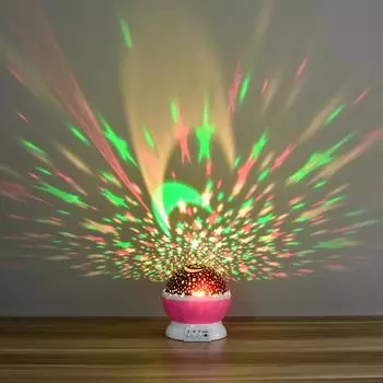 Проекционная лампа со звездами, USB-лампа для спальни, светодиодная настольная лампа, детский игрушечный проектор, ночник, креативный подарок на день рождения синий