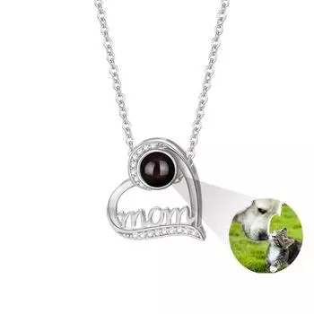 Проекционное ожерелье для женщин 100 языков любви цвет фото настройка имя