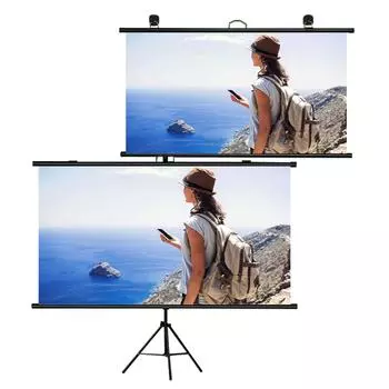 Проекционный экран 4:3 Видеопроекционный экран, устанавливаемый на стену и совместимый с подставкой для домашнего кинотеатра type 2