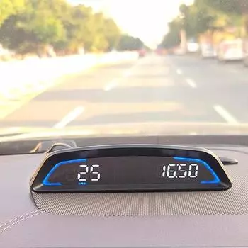 Проекционный дисплей, 5 В, питание от USB, сигнализация превышения скорости, универсальный GPS чёрный