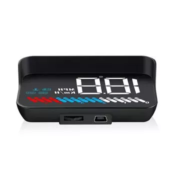 Проекционный дисплей автомобиля HUD M7 OBDII GPS Двойная система Цифровой спидометр Проекция RPM Спидометр obd2 Дисплей с большим шрифтом Панель приборов