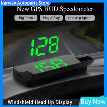 Проекционный дисплей KMH MPH Проектор скорости на лобовом стекле GPS Цифровой спидометр для всех автомобильных электронных аксессуаров