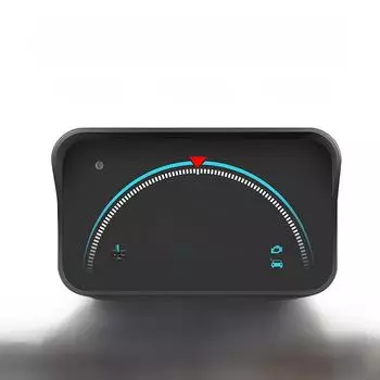 Проекционный дисплей с цветным HD-изображением, крупным шрифтом, встроенной солнцезащитной шторкой и функцией будильника чёрный