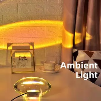 Проекционный ночник с красочными световыми эффектами, регулируемый небольшой размер, USB, декоративная настольная лампа, лампа Angel Eye Small