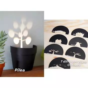 Проекция света для растений, комнатный светильник для горшков с растениями, настенный светильник, декоративная лампа с черной дырой и тенями для растений A3