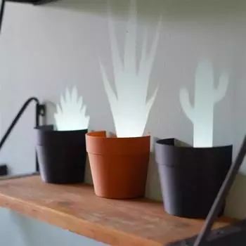 Проекция света для растений, комнатный светильник для горшков с растениями, настенный светильник, декоративная лампа с черной дырой и тенями для растений A1