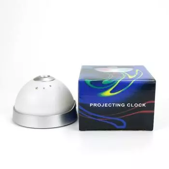 Проекция звезды и Луны, будильник, полушарие, светодиодные электронные настольные часы, прикроватные часы для домашнего декора, настольные часы белый