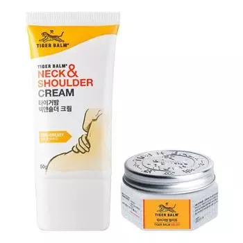 Проект Tiger Balm Neck & Shoulders Duo (50 г крема + 25 г бальзама для облегчения состояния + бесплатная сумка для покупок)