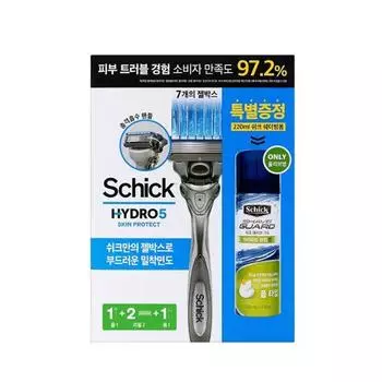 Проект защиты кожи Schick Hydro5 (Ручка + 2 лезвия + Пена для бритья)