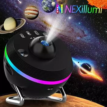 Проектор Galaxy Star 13 в 1, потолочный светильник Meteor с линзой HD, цветным ночником и таймером для детей, отличные подарки и декор комнаты USB Plug