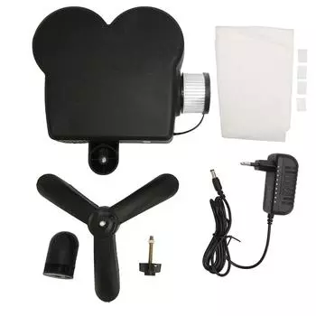 Проектор на Хэллоуин с регулируемой подставкой для занавесок, страшный узор, проекционная лампа для окна