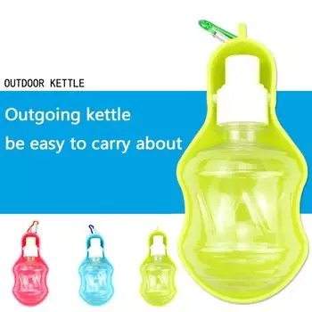 (проектор)Портативная миска для воды для путешествий на открытом воздухе для домашних животных, собак и кошек, поилка из бутылки one size зелёный