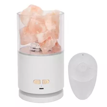 Проектор Соляная Лампа Bluetooth Динамик Пульт Дистанционного Управления Декоративный Проекционный Соляной Ночной Светильник для белый