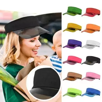 (проектор)Спортивная пустая шляпа от солнца. Пляжная шляпа от солнца. Пустая шляпа от солнца. One Size жёлтый