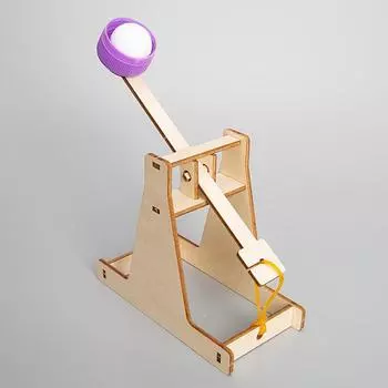 Проекты по обучению Stem Простые катапульты Принцип рычага 3D Игрушка Семья и школа Деревянный научный эксперимент Набор для девочек и мальчиков