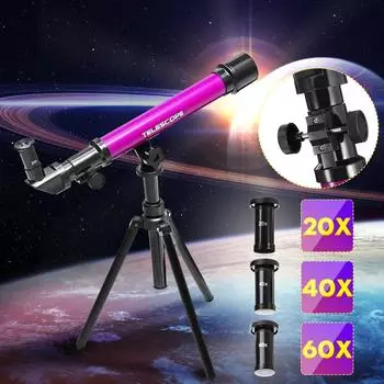 Professional Astronomical Telescope With Tripod Outdoor Monocular Zoom Telescope Spotting Scope for Educational Children Toys ABS