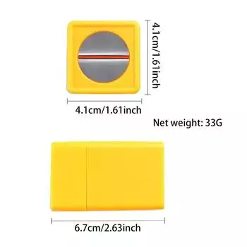 Professional Blade Disposal Container Snap Off Knife Waste Damaged Blade Storage Box Tinting Film Sticker Cutting Tool Can жёлтый