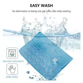 Professional Dogs Summer Cooling Mat Pet Large Size Ice Silk Cool Bed Pet Cat Breathable Blanket Cushion Puppy Kitten Indoor Sofa Floor Mat XS 40x30cm
