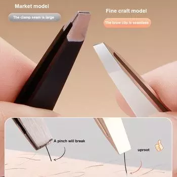 Professional Eyebrow Tweezer Hair Beauty Fine Hairs Puller Stainless Steel Slanted Eye Brow Clips Removal Makeup Tools